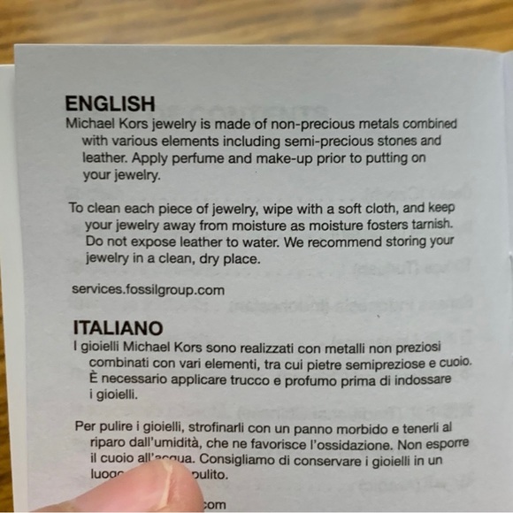 Michael Kors Silver-Tone Heart Eternity Ring Band Size 7 - Picture 13 of 13